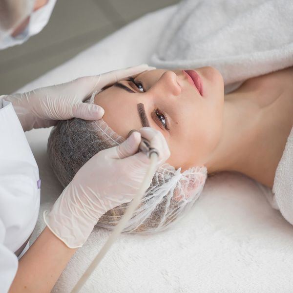 Woman getting treatment