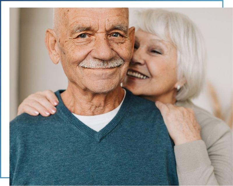 happy elderly couple