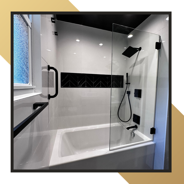 Modern shower and tub