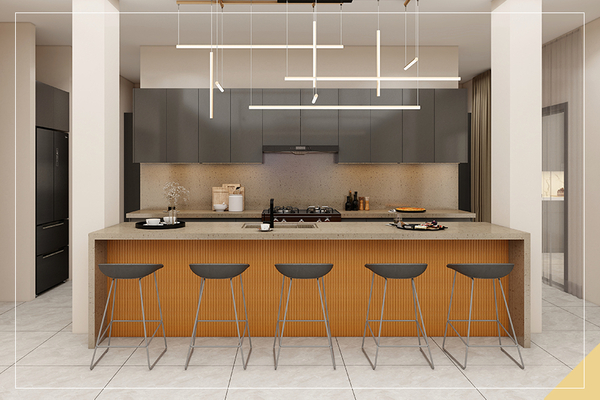 image of a 3d kitchen rendering