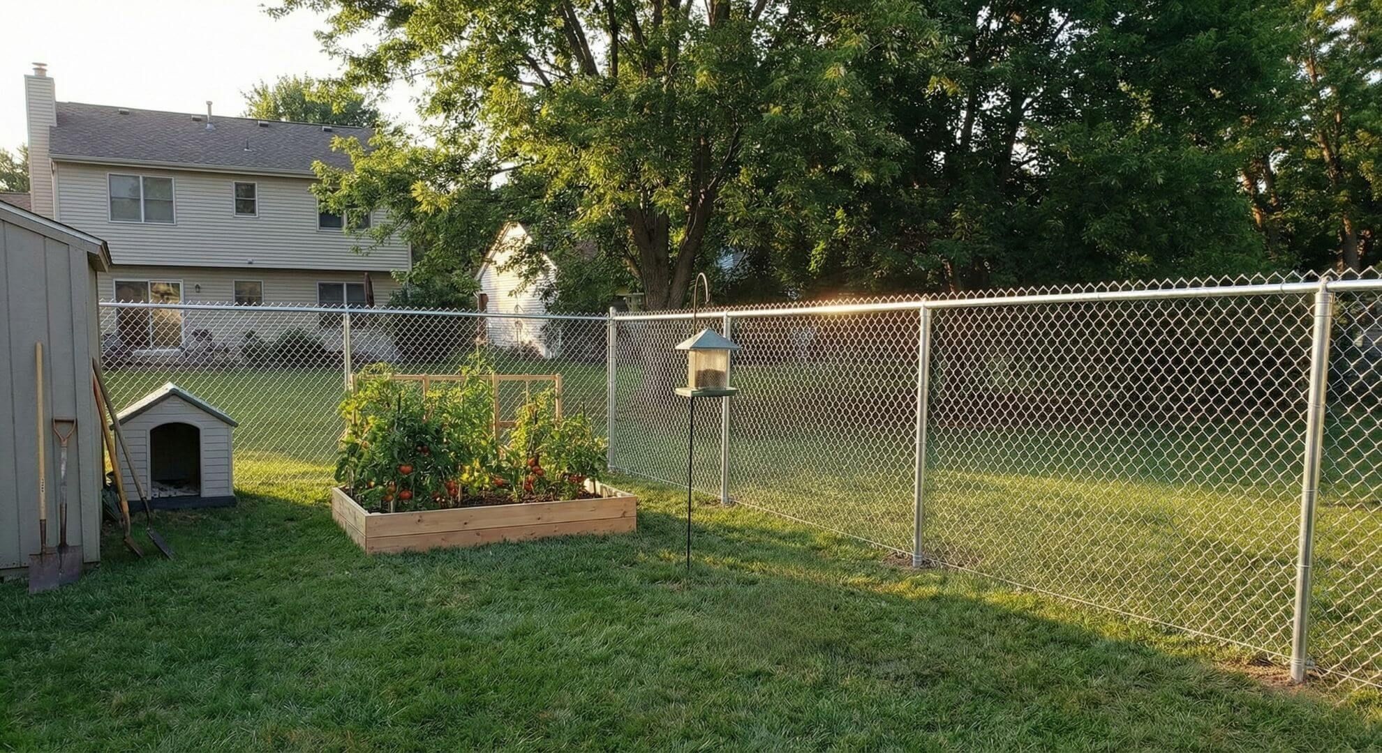 new chain link fence