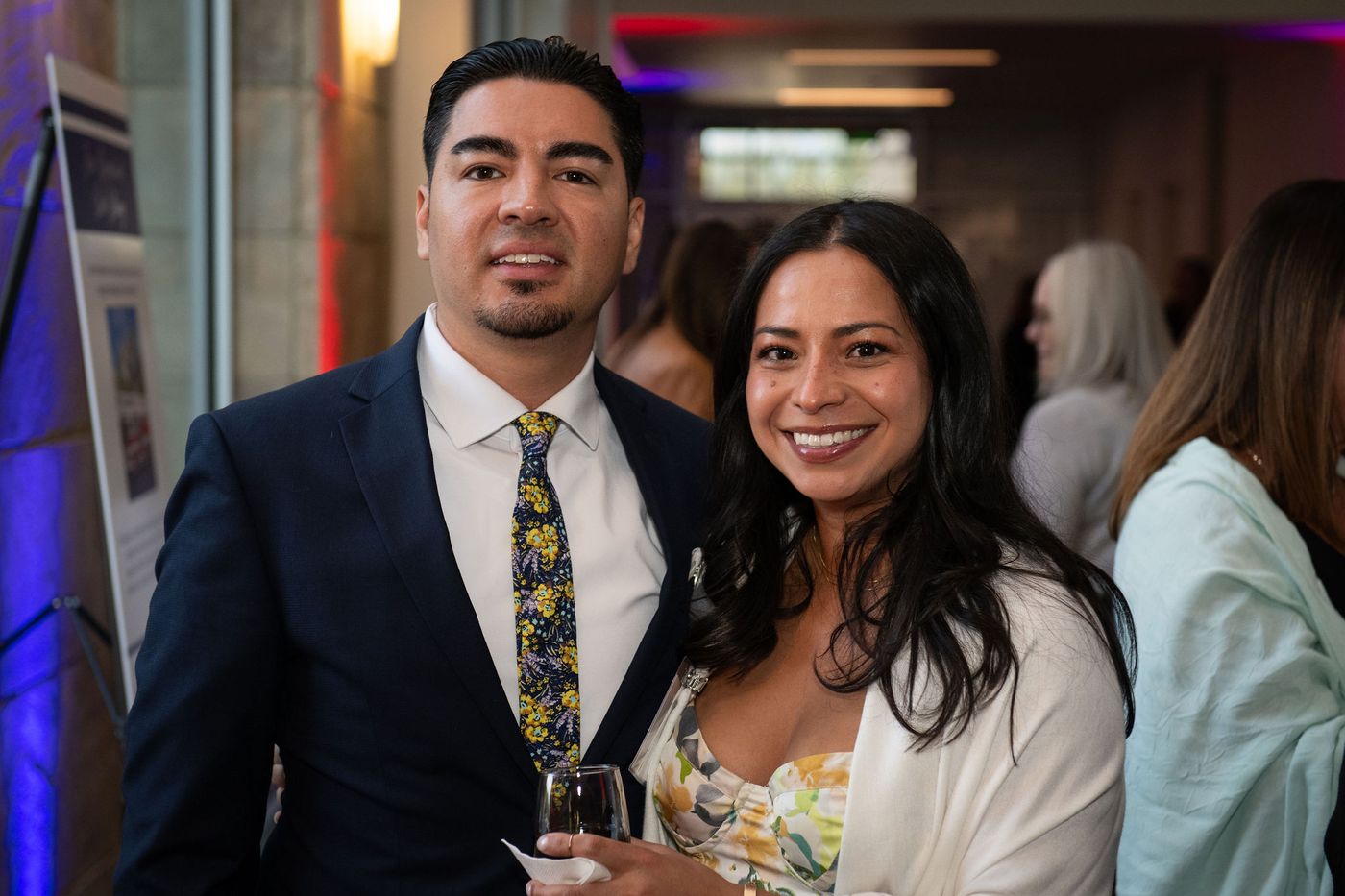 Guests posing for a photo