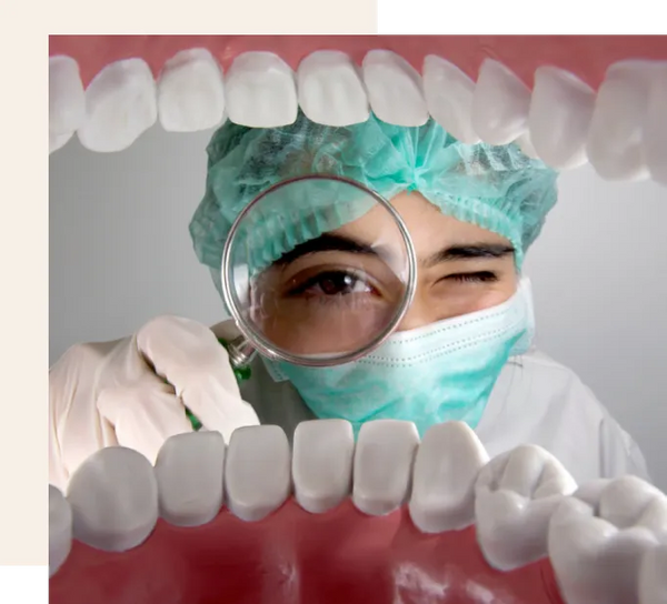 Image of dentist with a patient