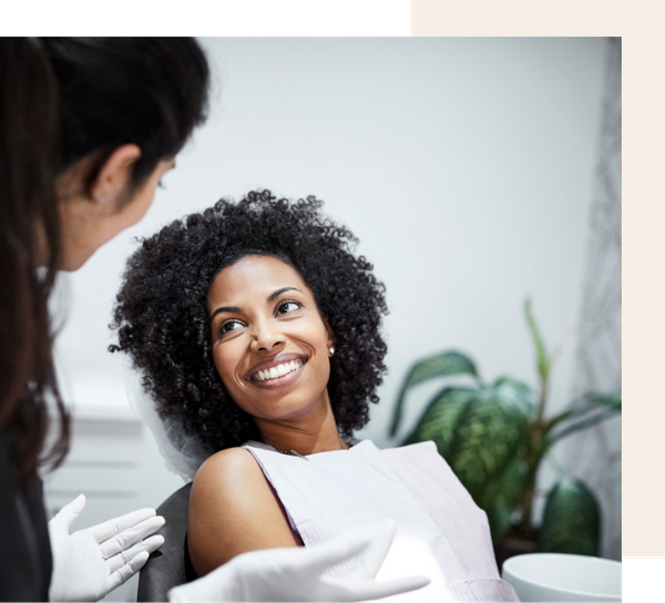 woman in dental chair