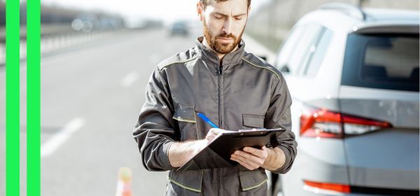 technician writing notes