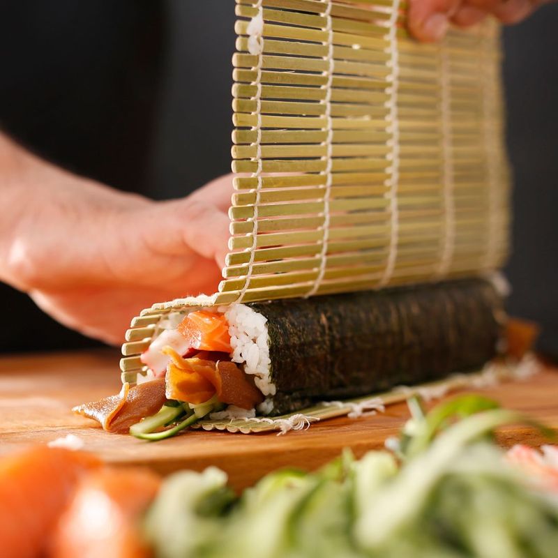 rolling sushi