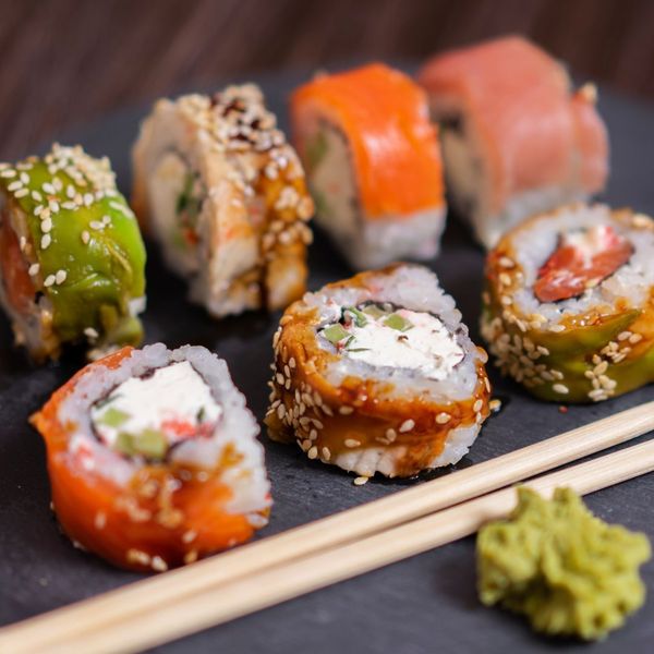 specialty sushi rolls from Nikko