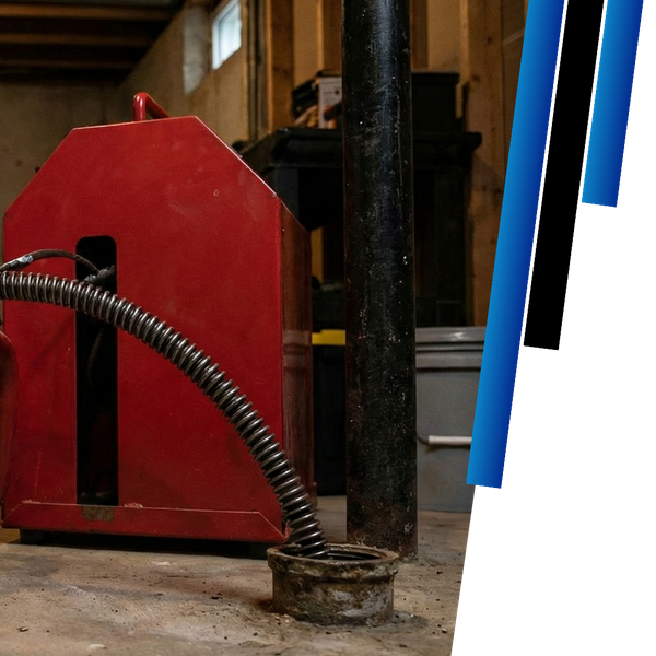 drain clearing snake in pipes