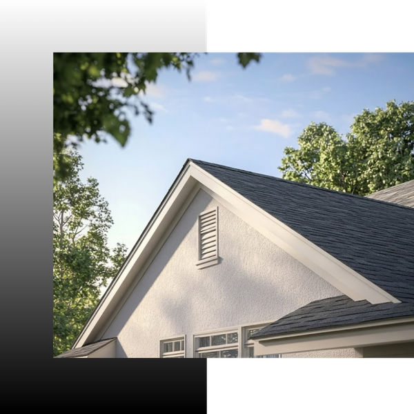 roof of a cream colored home in north carolina