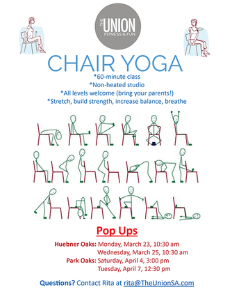 Chair yoga graphic