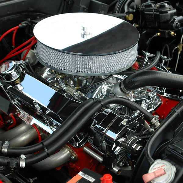 The engine of a car