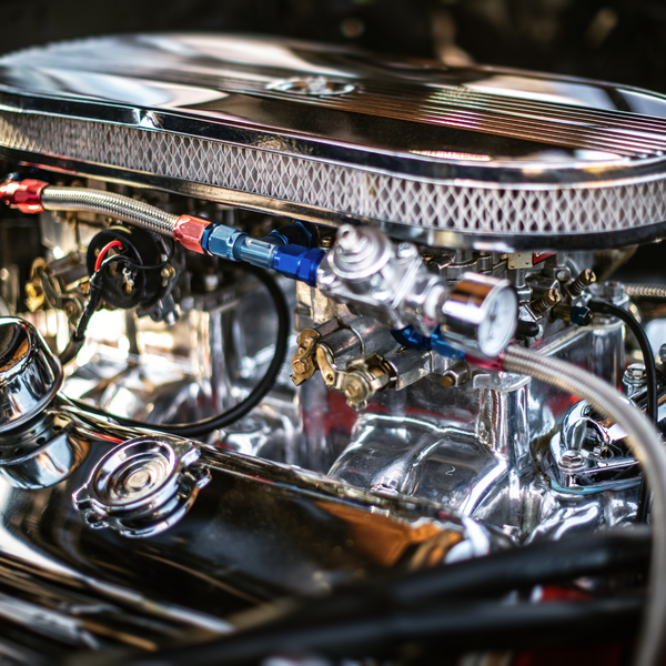 A clean car engine