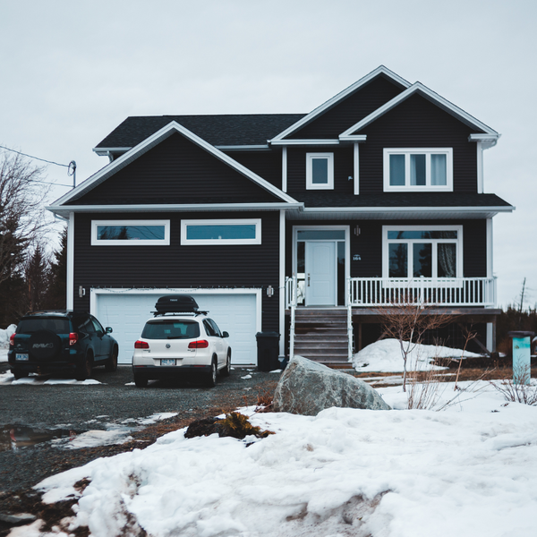 A home during the winter