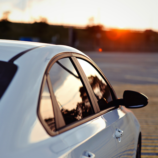 A car with auto window tint