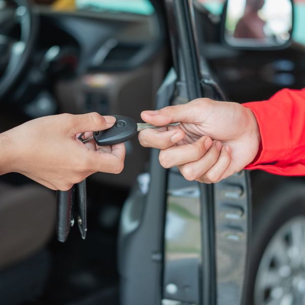 handing over car keys handing over car keys