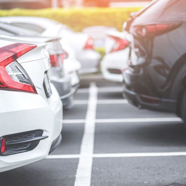 cars parked in parking lot