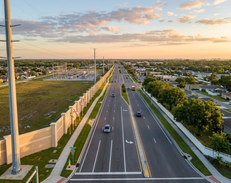 Looking north on Sheldon Road, Town 'n' Country, FL