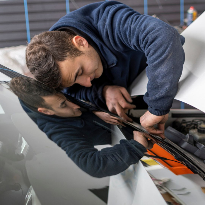 installing a new windshield