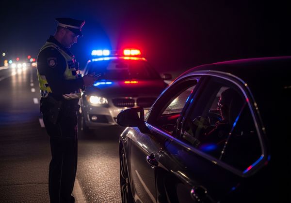 Law office of Brendan Barrett | Officer pulling someone over