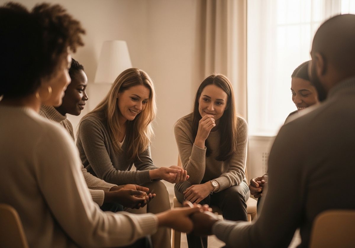 Diverse Group in Supportive Circle