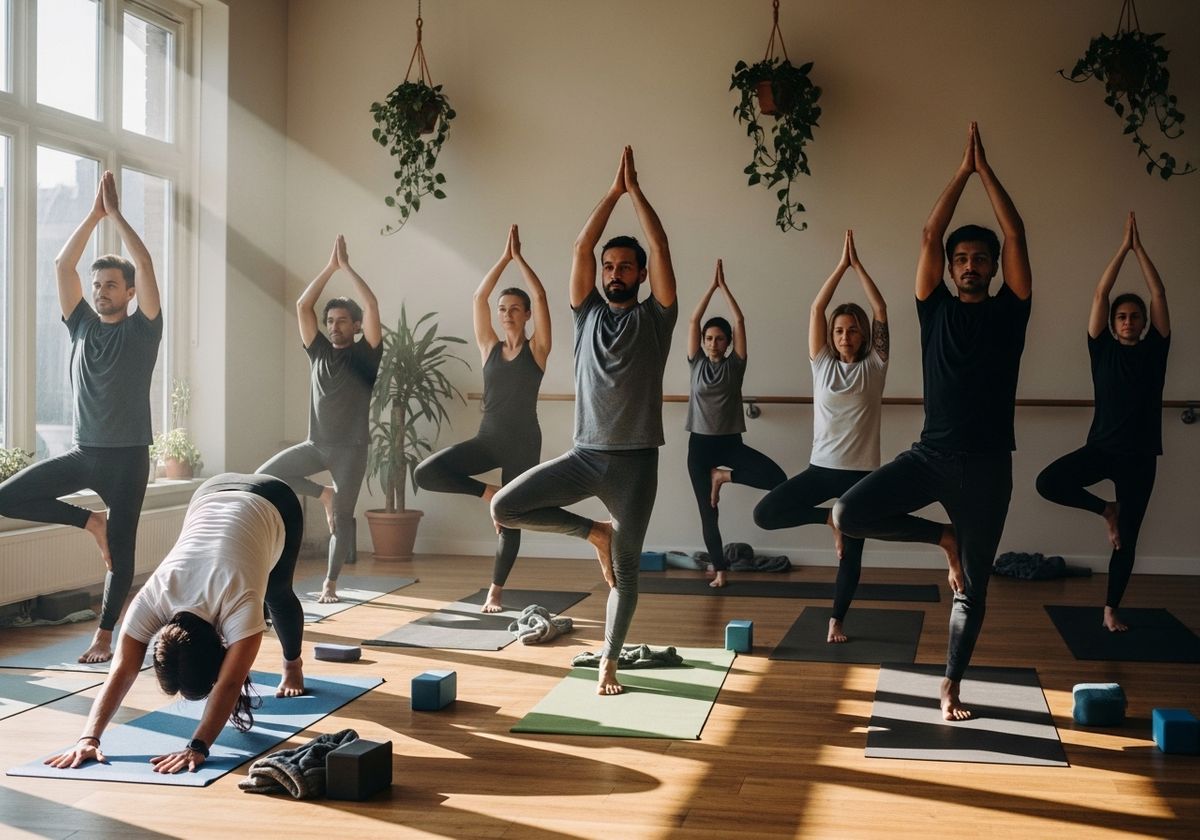 Yoga Class in Session