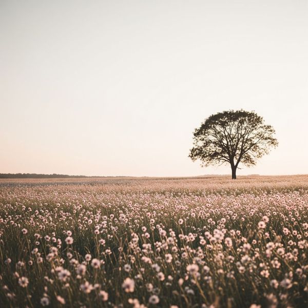A calm, luminous natural scene, symbolizing inner peace and spiritual well-being.