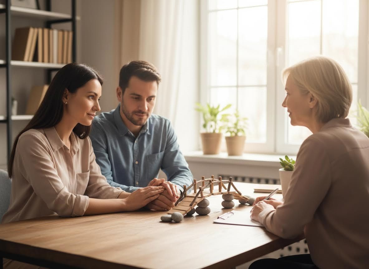 Couple's Therapy Session with Counselor