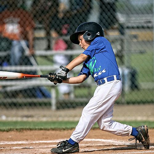 kid playing baseball