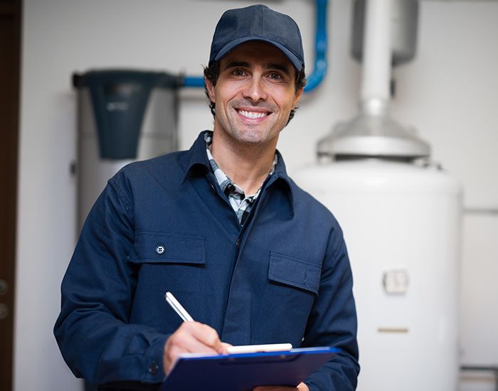 Smiling HVAC Technician