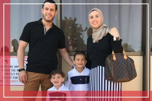 Jana Hamdy and family Jana Hamdy and family