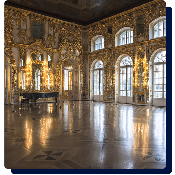 Grand ballroom for ballroom dancing.