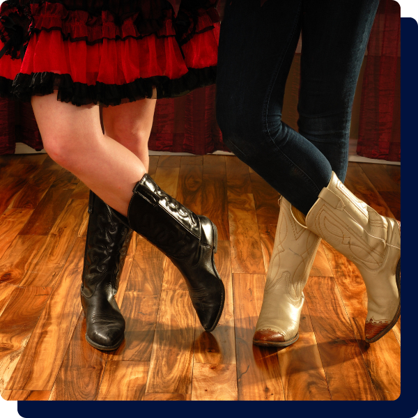 ladies wearing cowboy boots