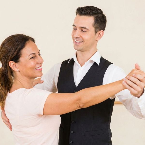 Dance Instructor with student 