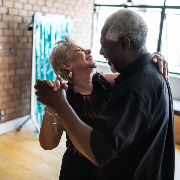 older couple dancing