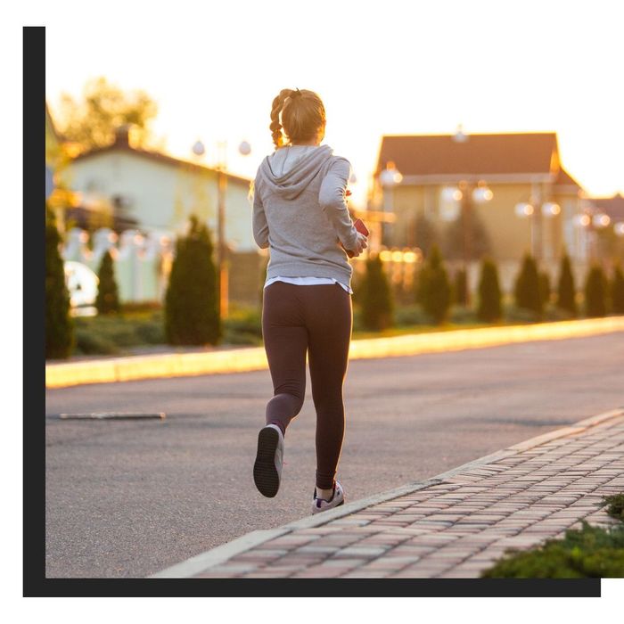 woman jogging