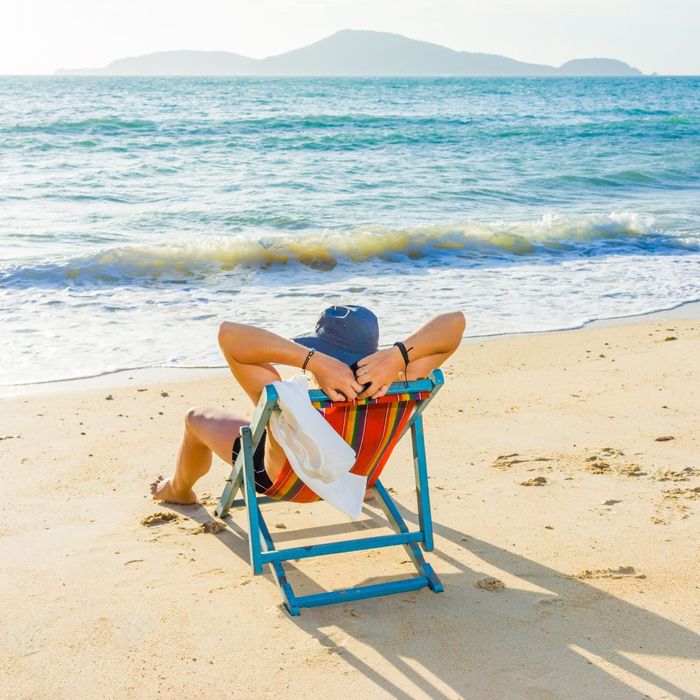 man on beach