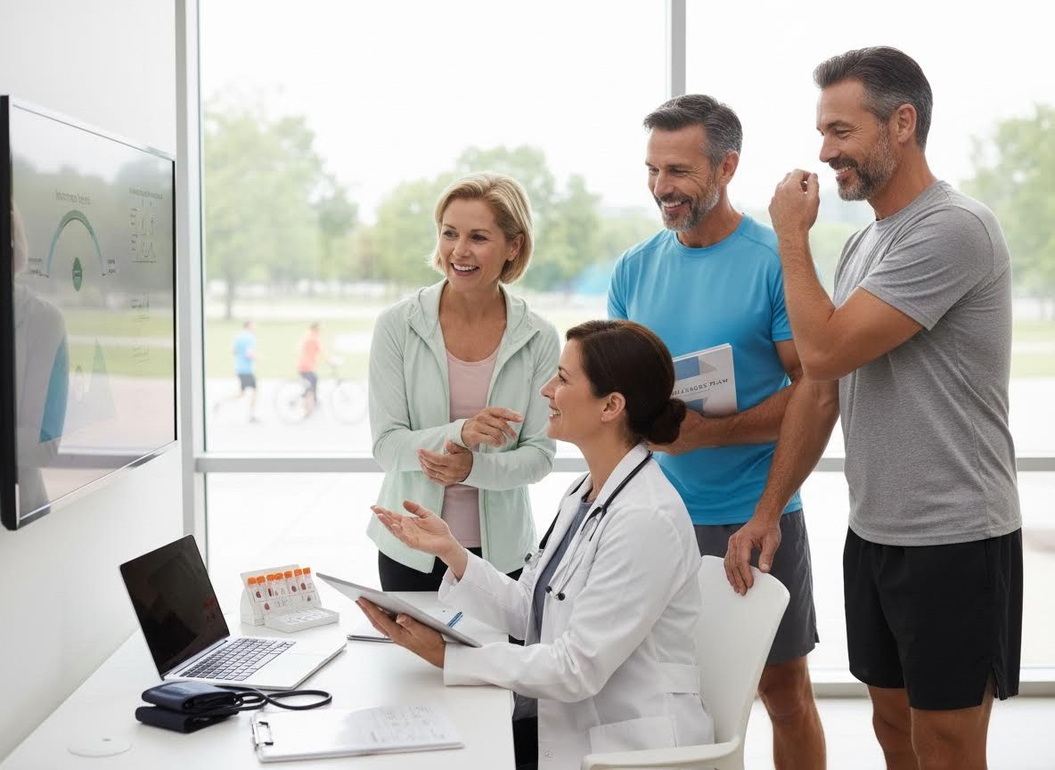 Doctor Consulting with Active Patients on Health Data