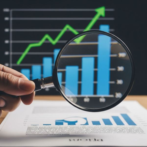 Financial growth bar graph. Financial growth bar graph.