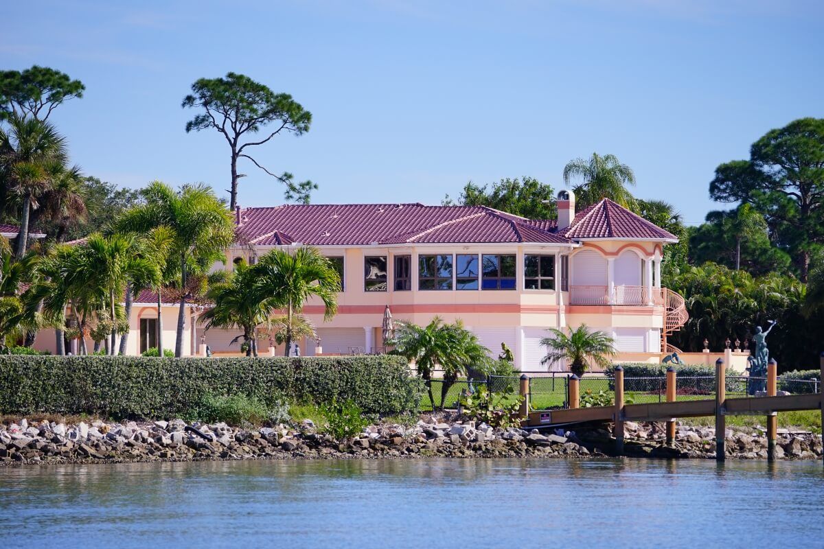 A luxury beach house in Florida.