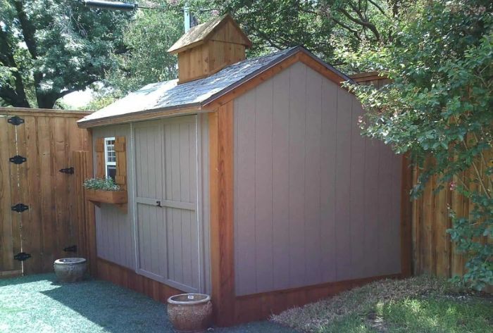painted storage shed