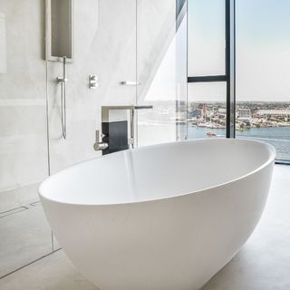 A bathtub 