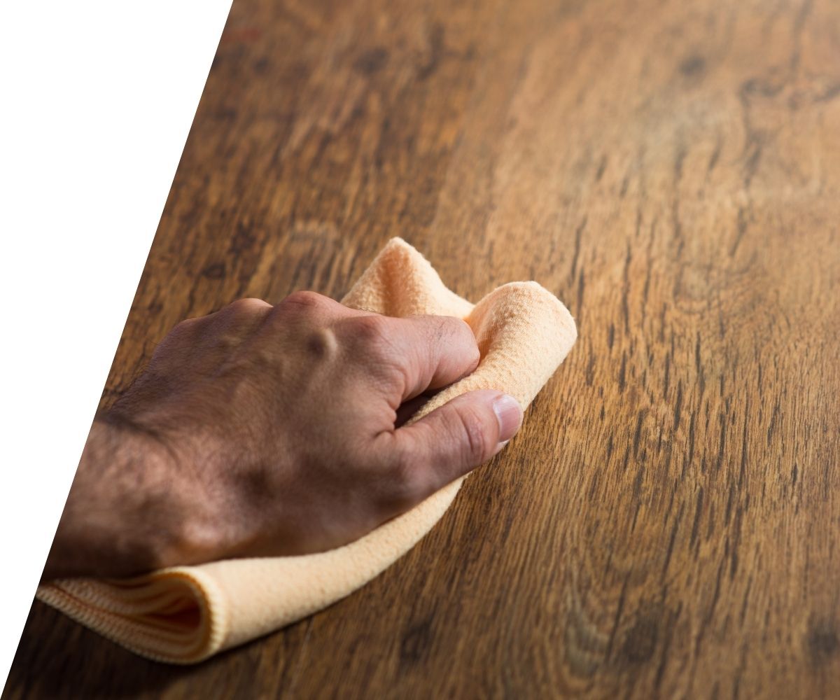 person cleaning floors. 