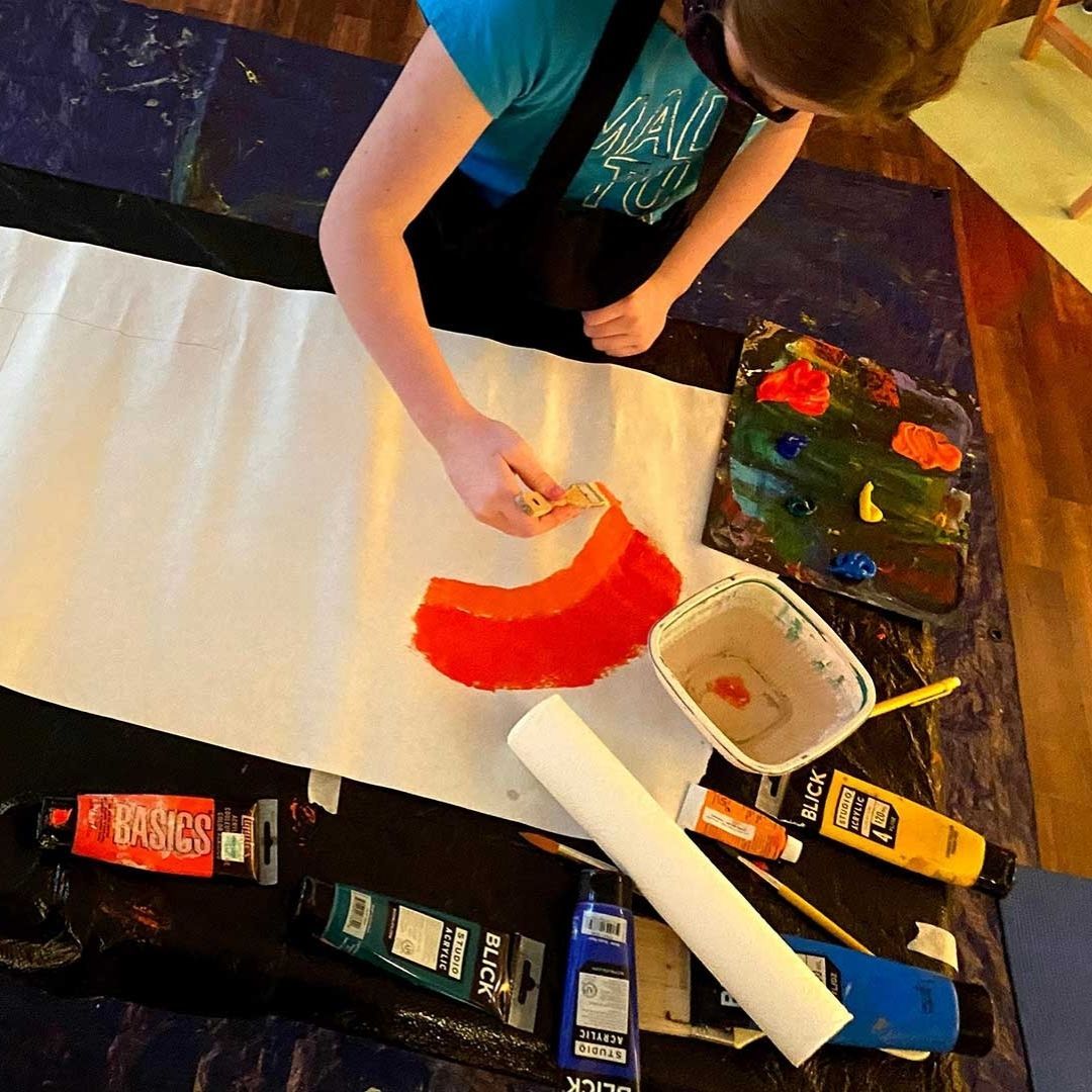 woman painting