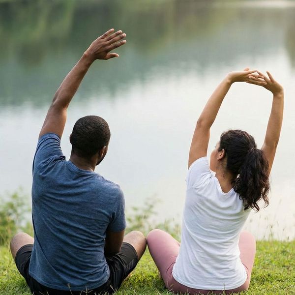 couple outside together