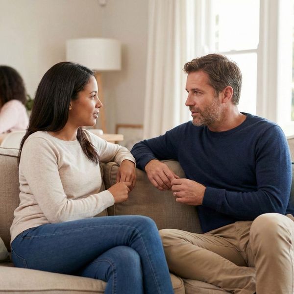 Couple talking