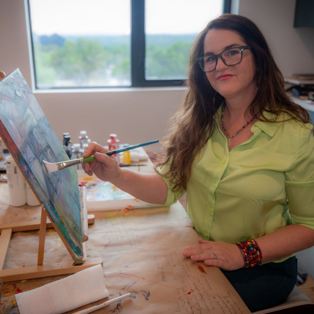 Rachael painting