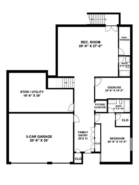 3-Car Garage and Basement
