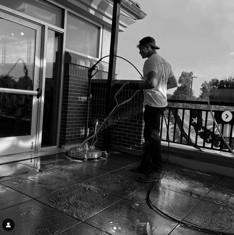 washing patio