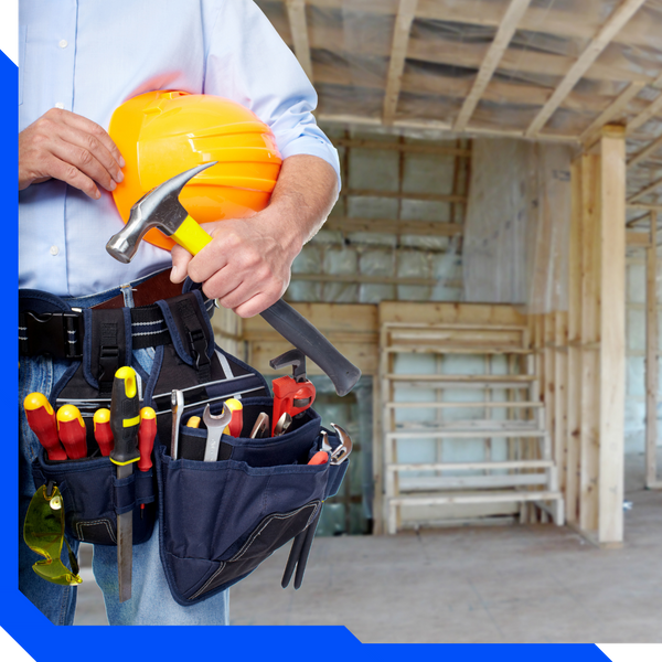 handyman with lots of tools