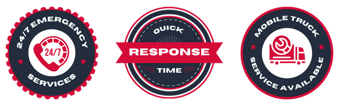 1: 24/7 Emergency Services 2: Quick Response Time 3: Mobile Truck Service Available